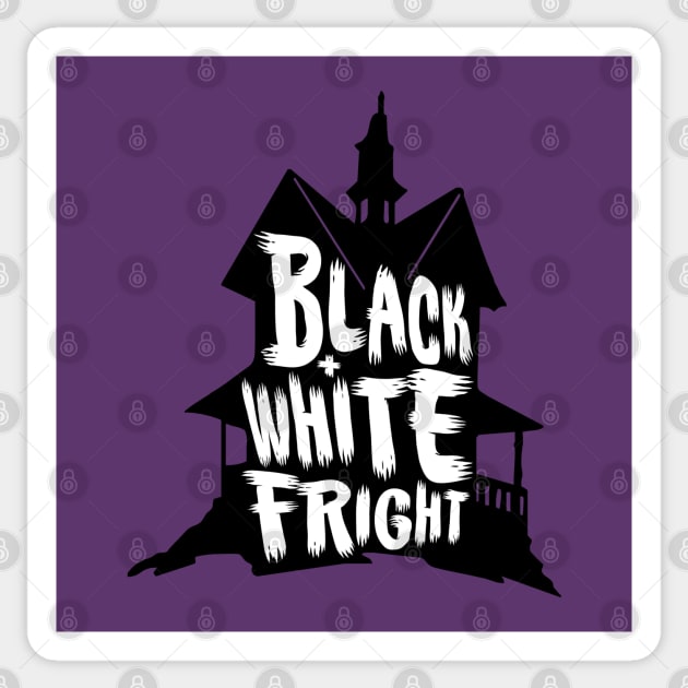 Black & White Fright Haunted House Sticker by BlackAndWhiteFright